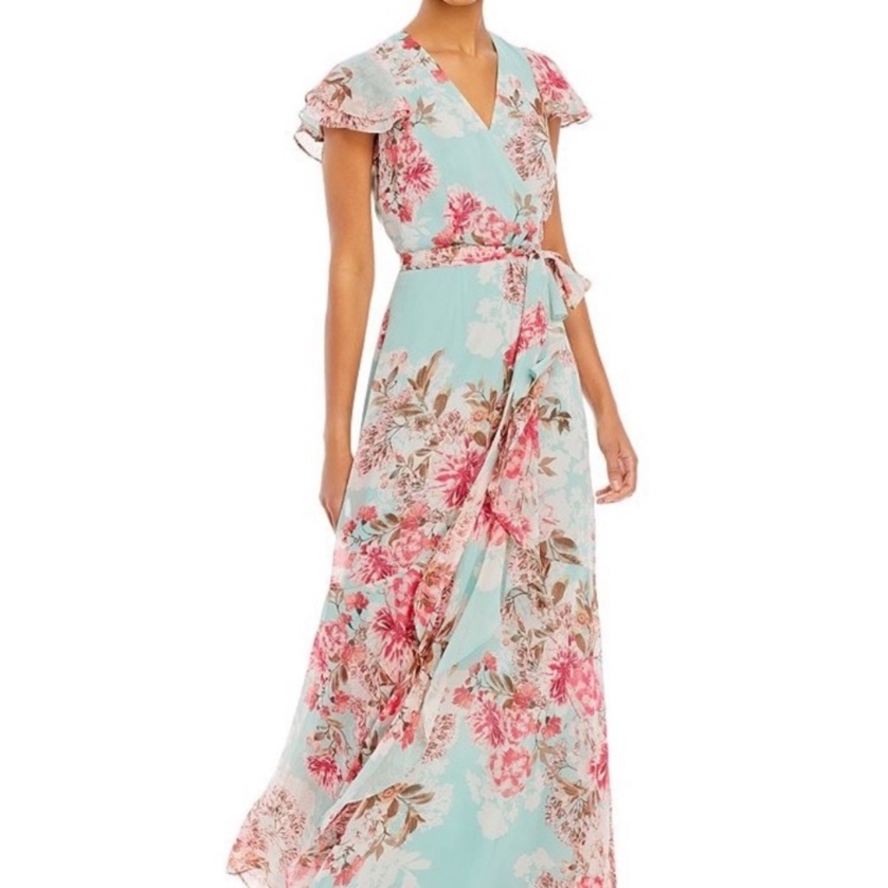 Brand new with tags Eliza J full length floral dress. Great for wedding season!
